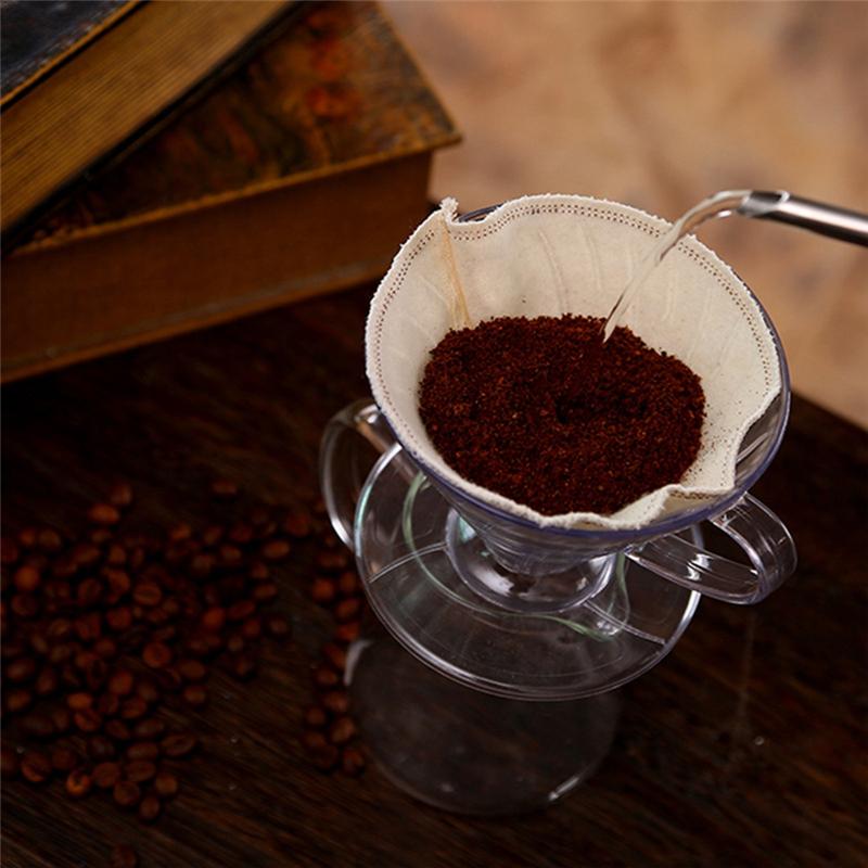 AB66-Plastic Spiral Funnel Coffee Filter Cup V Shaped 60 Coffee Dripper Hand Filter Coffee Hand Drip 01/02