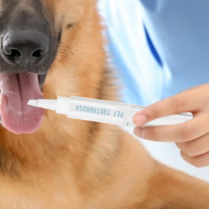 Pet Teeth Cleaning Pet Teeth Repairing For Teeth Cleaning Pet Toothbrush Pen Odorless Cat Teeth Cleaner Tool For Puppy Kitten