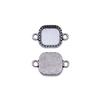 Vintage Metal Bezel Frames Resin Art Bezel Connectors For Photo Craft