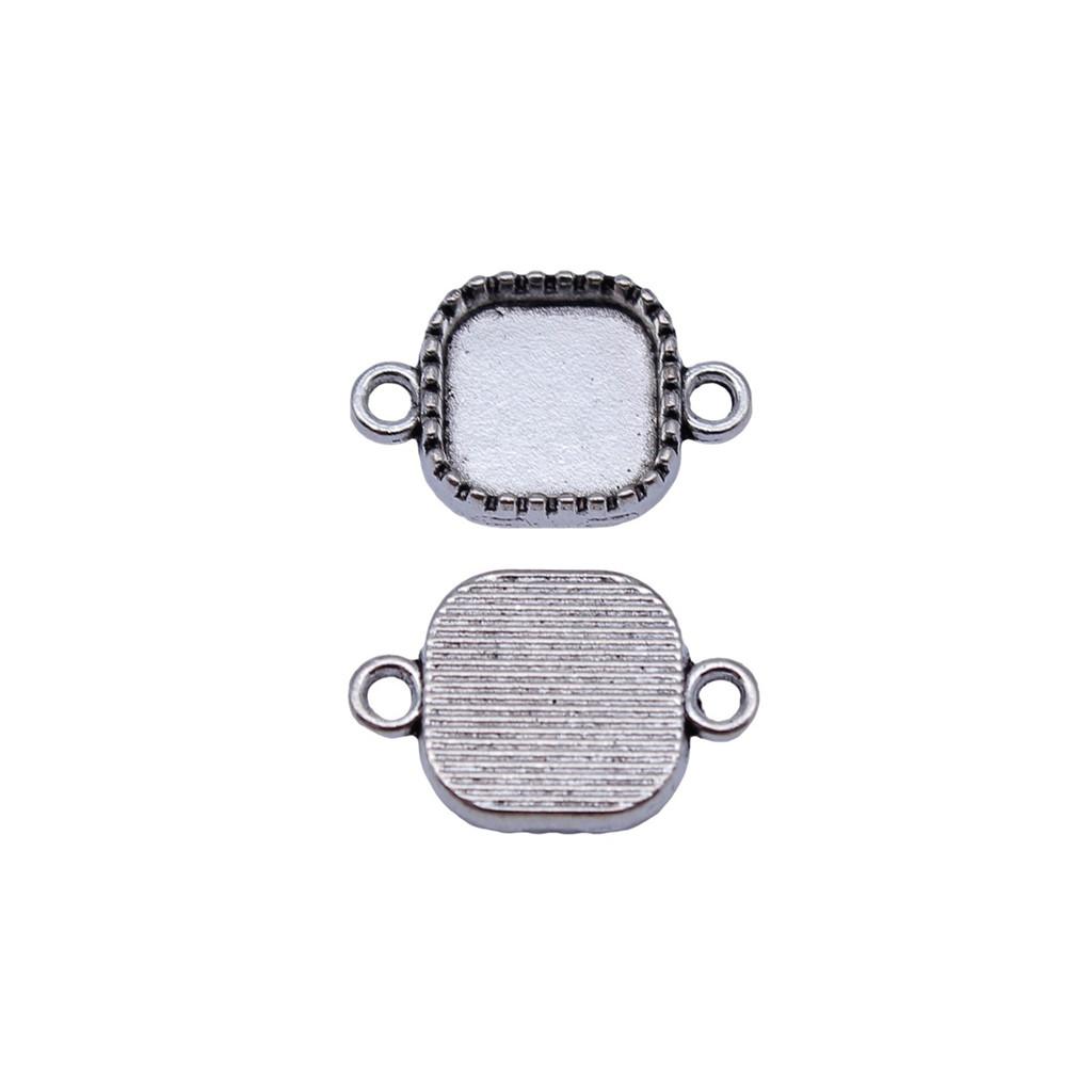 Vintage Metal Bezel Frames Resin Art Bezel Connectors For Photo Craft