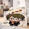HarryPotter Cartoon Flannel Blanket for Travel Picnics Bedrooms Sofas Beds Chairs Print Home Decor New
