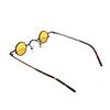 Fujisan Glasses ORIGINAL EVIL Rund Steampunk Kishibe Rohan [meSmart] Sonnenbrille, Spaß, Schlank, Unisex, Robust, Stilvoll, (Gelb)