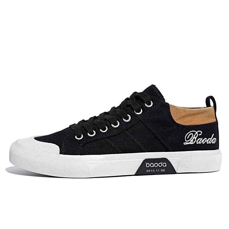 Fashion Autumn Mens Casual Shoes Cloth Lace-up Flat Shoes New Male Sneakers Luxury Design Canvas Shoes for Men Zapatillas Hombre 2025