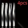 1/4pcs Professional Eyebrow Tweezers Makeup Tools Eyebrow Pinch Pliers Tweezer For Eyebrows Accessories Beauty Hair Clip Remover