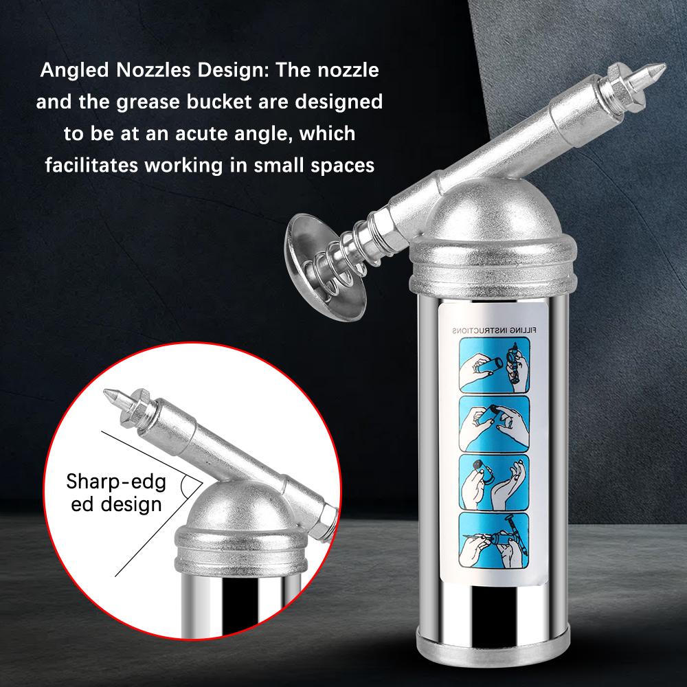 Mini Fettpresse 80cc Kapazität Legierung Öler Handwerkzeug Autozubehör 1000PSI Ausgangsdruck Öler Maschine Handheld