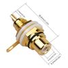 10Pcs RCA Female Socket Connector Chassis Panel Mount Adapter Audio Terminal Plug Speaker Amplifier Jack Connector for DIY Wire