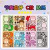 Doe-het-zelf -- 8 Vel/Pak Cartoon Spel Puzzel Stickers Maak Een Gezicht Schattige Eenhoorn Cartoon Kinderspel Creatief Assembleren Legpuzzel Speelgoed Cadeau