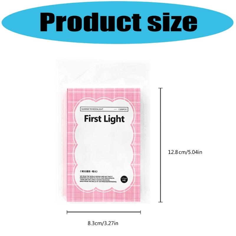 100Sheets Tearable Notepads Note Memo Paper Sheets Scrapbooking Decorative Paper for Daily Reminders and Journaling