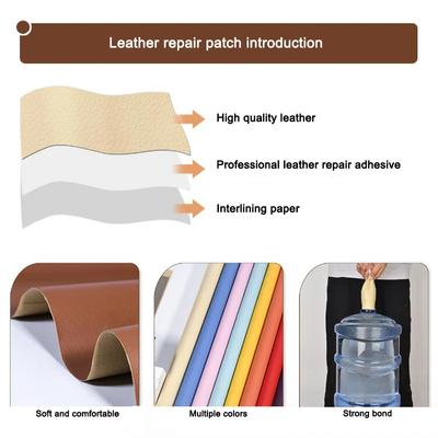 Sofa Seat Leather Repair Subsidy Thickened Self-adhesive Leather Attached To Car Interior Repair Pu Fabric