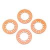 4Pcs 1.9in Wheel Outer Rings Rims Increase Stability CNC Machining Aluminum Alloy RC Wheel Outer Rings Rims for 1Celsius10 RC