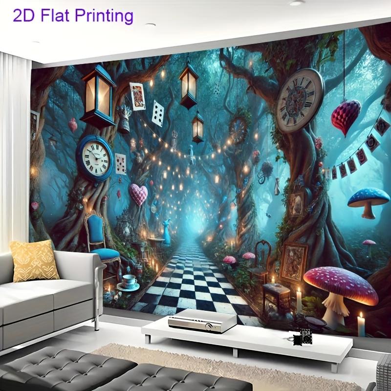 Alices Adventures In Wonderland Background Cloth Fantasy Forest Hanging Cloth Fairy Tale Theme Photography Background Cloth