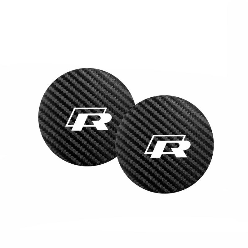 

2026 Hot For Volkswagen VW Car Anti Slip Coaster Anti-noise Water Cup Pad Mat For VW GTI R Golf 6 7 8 Polo R-Line CC Passat Tigu