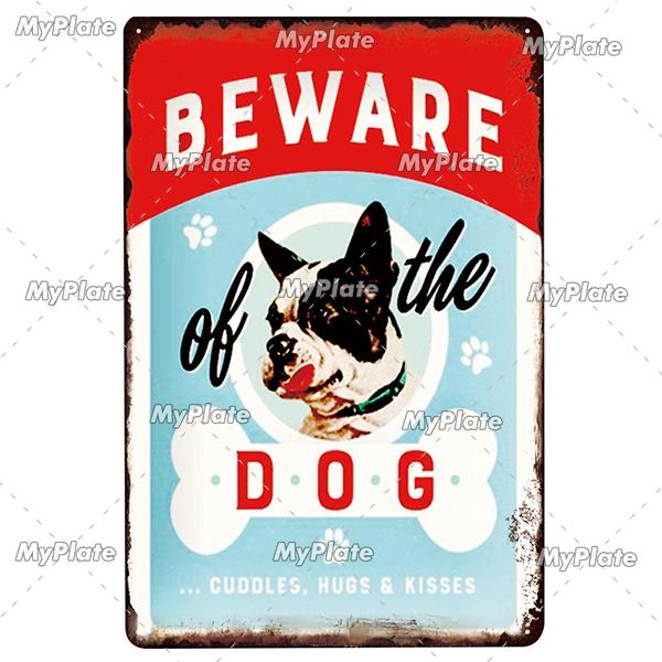 [MyPlate]Cat Poster Metal Sign Vintage Plaque Dog Tin Sign Wall Decor For Club Pet Store Tin Plate Dog Gift