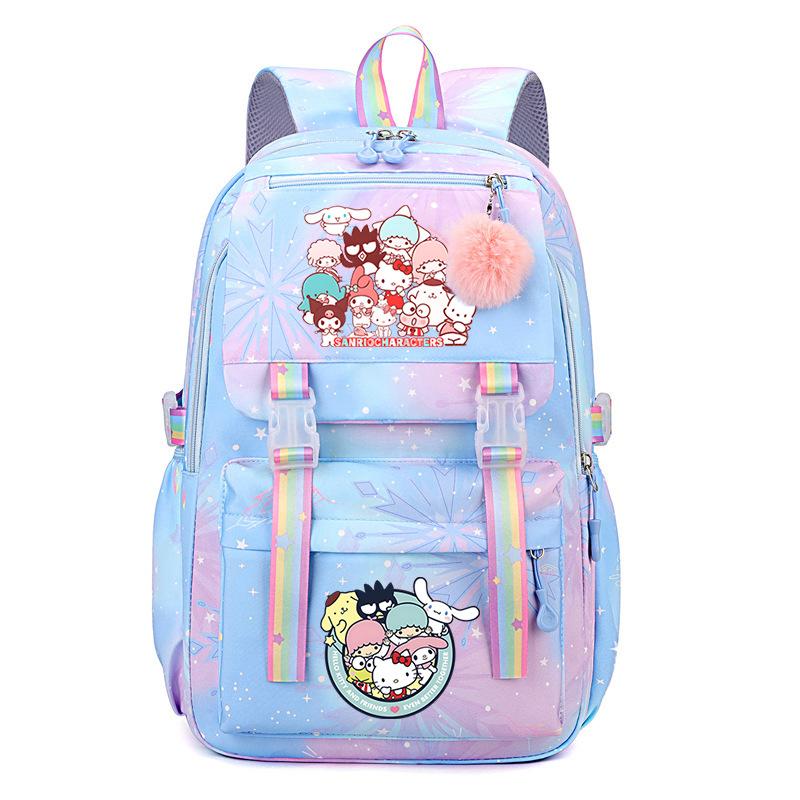 Collection Sweet Xiaoqing Cartoon Peripheral Trend Ridge Protection Backpack Large Capacity Student School Bag