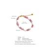 Yhpup Natural Stone Freshwater Pearl Beads Chain Handmade Bracelet Bangle Waterproof Stainless Steel Basic Wrist Summer Jewelry