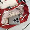 Shoulder Bag Unisex Drawstring Beveled Mobile Phone Bag Outdoor Messenger Bag
