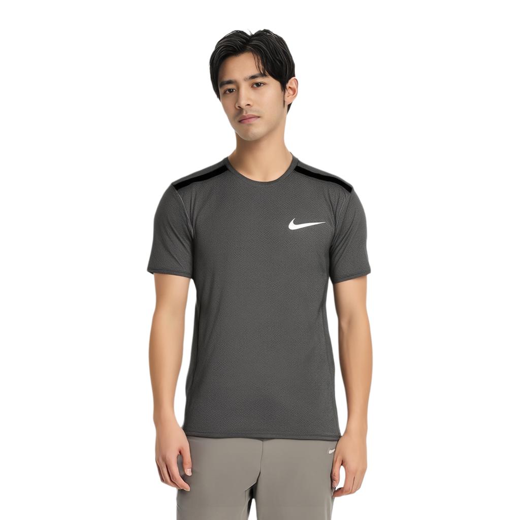Nike Dri Fit T Shirts Men's Gray Crew Neck Moderate AT3924-010
