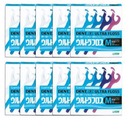

Lion Ultra Floss 10 шт. x 10 шт. M Для общего использования в межзубных промежутках DENT.EX