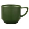 Hamato Hasami Ware Wayama Kiln Relief Army 280ml Mug, Green, 404450,