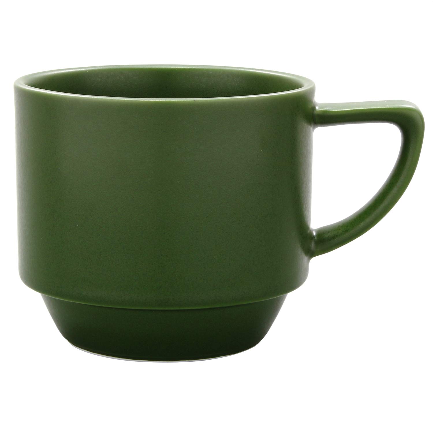 

Hamato Hasami Ware Wayama Kiln Relief Army 280ml Mug, Green, 404450,