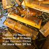Nat Habit Kacchi Neem Wooden Shampoo Comb, Wide Tooth Hair Detangler For Long And Thick Hair, Herb Soaked And Oil Infused