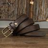 Thickened Genuine Leather Cowhide Belt for Women Pin Buckle Simple Retro Versatile Belt for Women