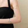 Personality Trendy Metal Irregular S-shaped Wavy Shape Open Bracelet Wrist Bracelet Bangle For Women Party Jewelry