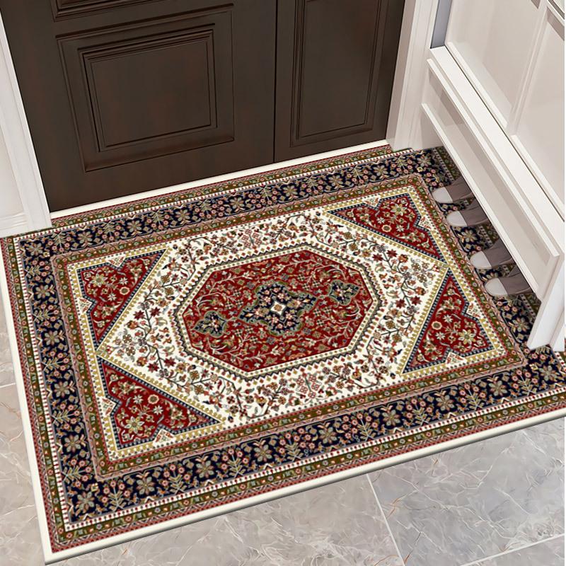 New Chinese Style Carpet Entrance Mat Entry Door Dirt Resistant and Easy To Maintain Foot Mat Living Room Coffee Table