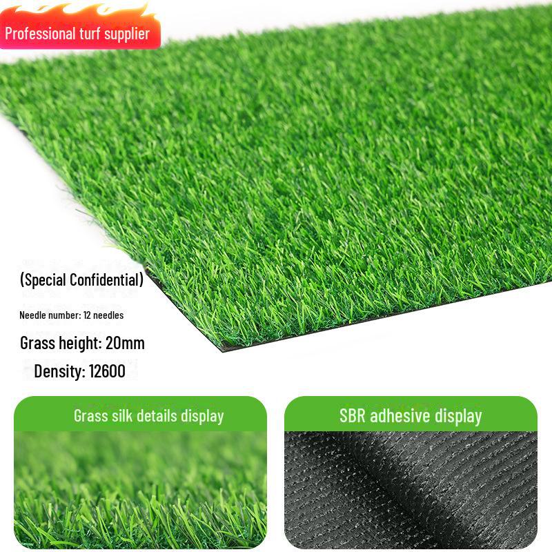 Outdoor Green Artificial Turf Mat for Kindergartens & Football Fields