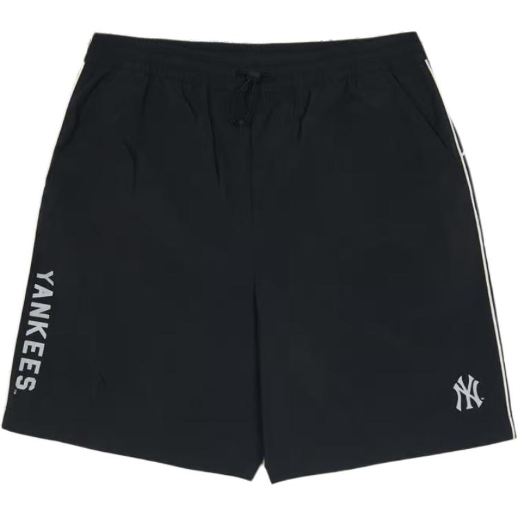 New MLB New York Yankees Casual Shorts Men's Black 3ASMV0153-50BKS