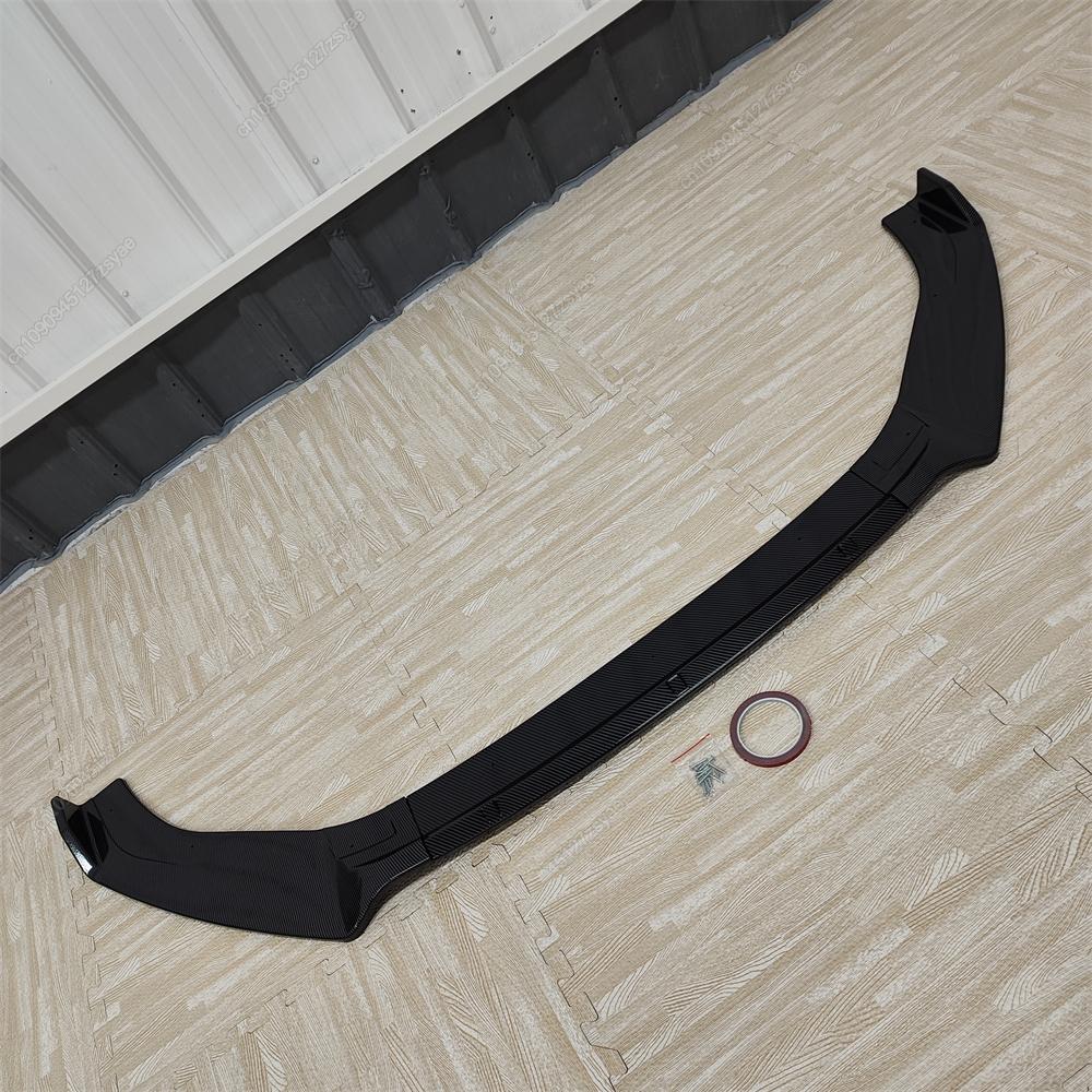 3Pcs Car Front Bumper Lip Spoiler Splitter Diffuser For Seat Leon MK3 S/S S/C S/T Cupra 2017-2020 LCI ABS Black Bodykits Tuning