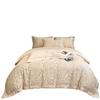 Light Luxury 100% Pure Cotton Four-piece Set Embroidery Quilt Cover Sheet Pillowcases Home Textile Bedding Set 1.8m 2m Bed