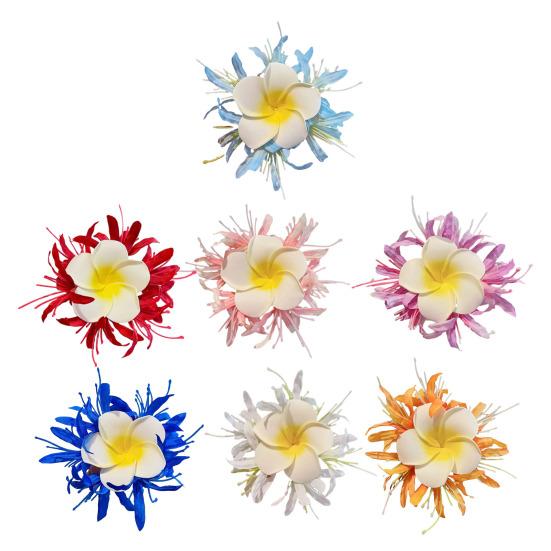 Yousheng Large Artificial Flower Hair Clip Women Non-Slip Side Hair Clamp Decorative Floral Hairpin Vacation Weddings Party Hair Accessories