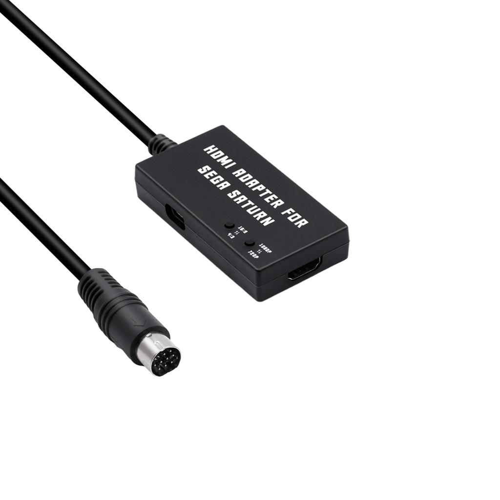 Mcbazel Sega Saturn HDTV To HDMI Converter with Aspect Ratio Converts from To Compatible with Sega Saturn Black Built-in Switch, 43 169, -