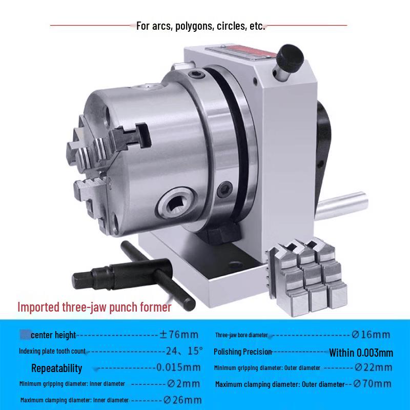 Aokewen 3-inch High Precision Three-jaw Punch Former
