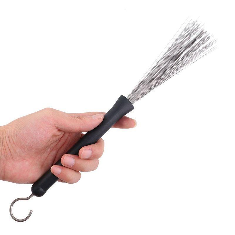 Metal Wire Retractable Sticks Percussion Instruments Percussion Part Drum Brushes Music Cleaning Sticks Brush Musical Cleaner