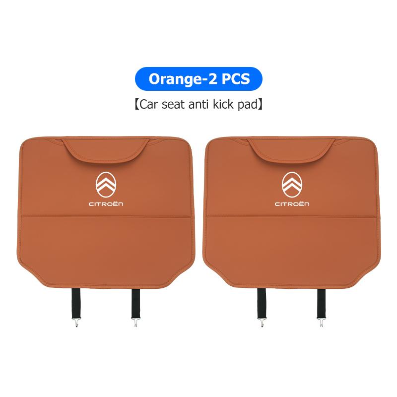 Leather Car Back Seat Protector Seat Mud Anti-Child-Kick Pad For Citroen C5 C1 C2 C6 C4L DS3 DS4 DS5 C-Elysee Grand Berlingo