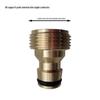 Copper 6-Point Quick Connect Faucet Adapter for Car Wash Hose