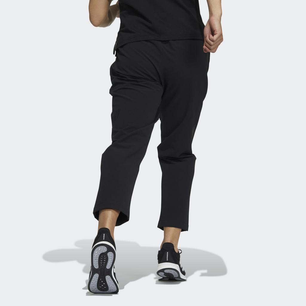 Adidas Regular Fit Woven Pants With Waistband Men Bottoms Black H39279