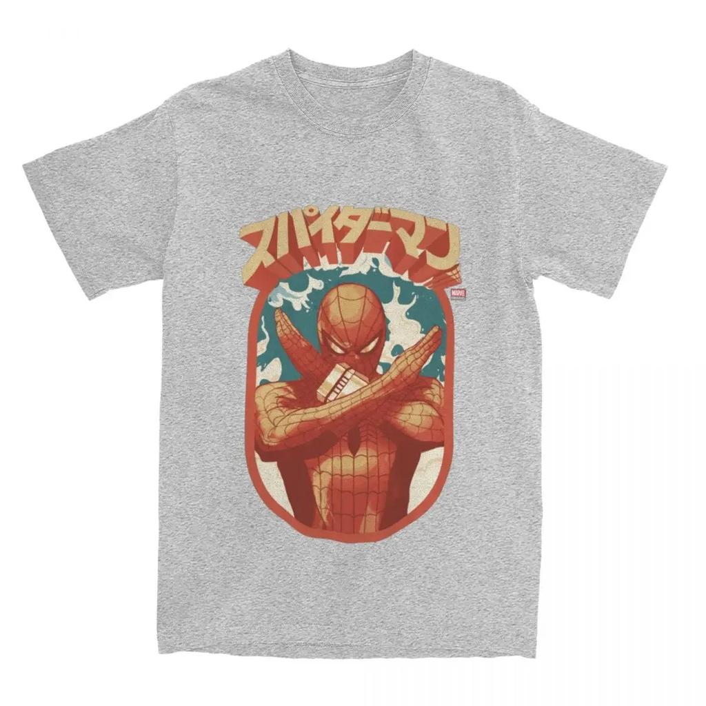 UnisexSpider Man Cartoon Graphic Shirts Merchandise Casual Pure Cotton T Shirts Tee Clothes Plus Size