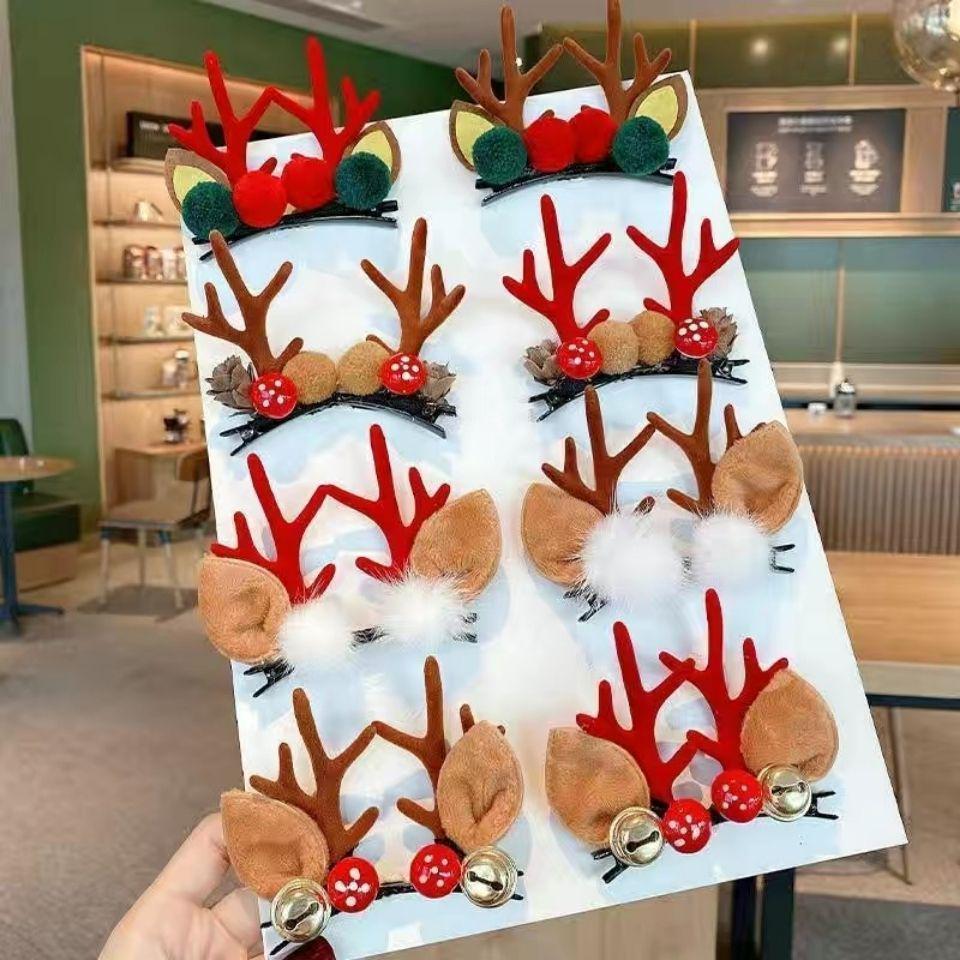 2024 Weihnachts-Rentier-Geweih-Haarspange für Kinder