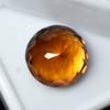 Natural Orange Sapphire Loose Gemstone Round Cut 9.80 ct September Birthstone for Gem Collections