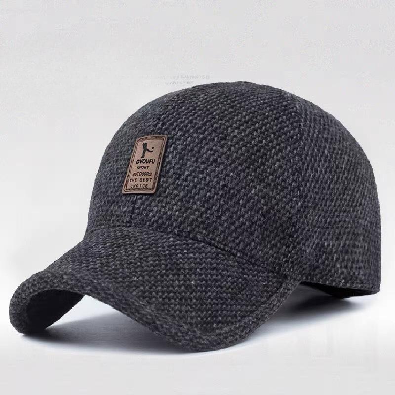 Winter Men's Warm Middle-aged and Elderly Hats Fashion Outdoor Thickened Ear Caps Old Man Baseball Caps