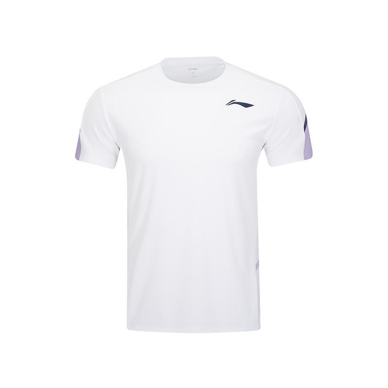 

Li-Ning Серия Бадминтон Высококачественная Цветная Блочная Манжета С Принтом Быстросохнущая Крутая Матчевая Футболка с Коротким Рукавом Унисекс Топы AAYV131-1 S