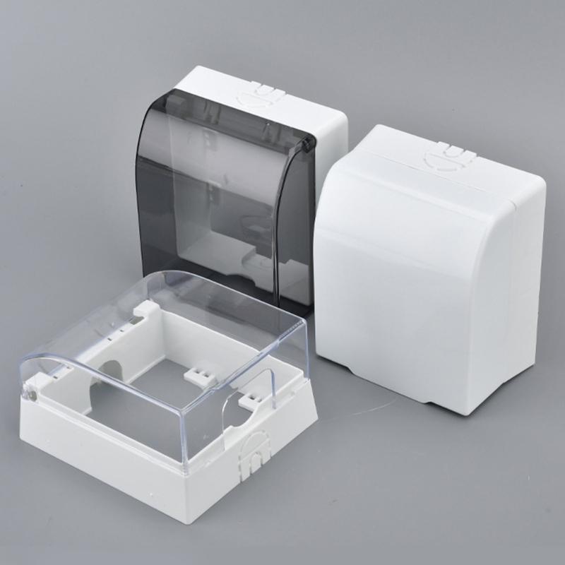 86 Type Outdoor Socket Waterproof Box Socket Case Receptacle Protector Plastic Electrical Outlet Cover Dustproof Box