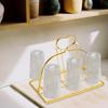 Kitchen Drain Cup Holder Glass Water Rack for Dining Living Room Style B