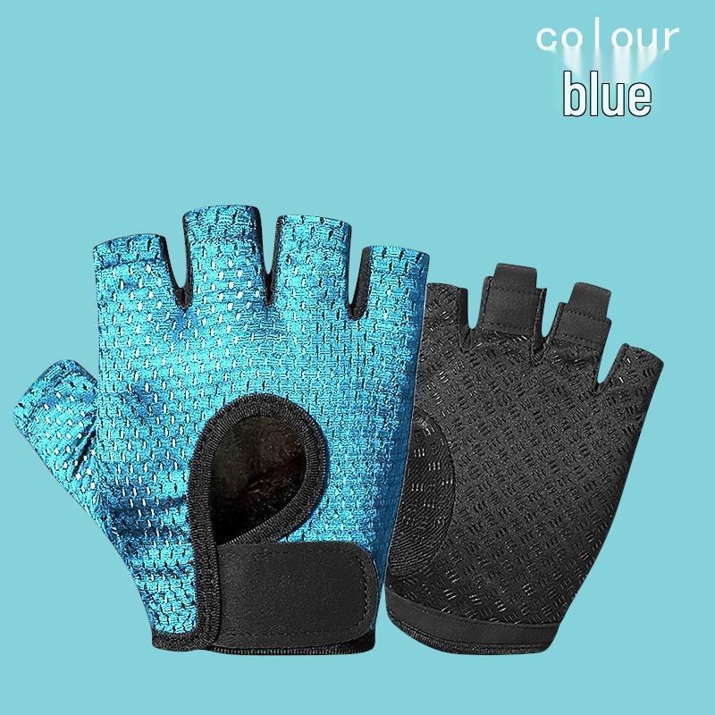 Unisex Half Finger Cycling Gloves with Silicone Grip for Shock Absorption, Anti-Slip, Ideal for Summer, Fishing, and Mountain Climbing.