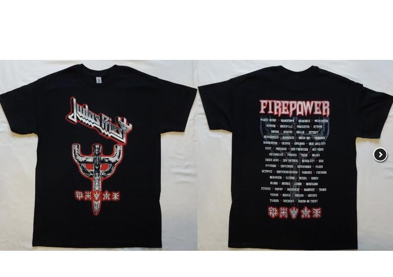 Judas Priest Firepower World Tour 2018 Judas Priest Official Graphic T-Shirt Dat Unisex T-Shirt XXL