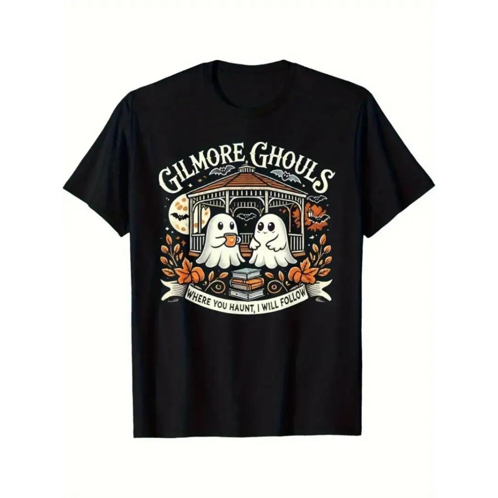 Halloween ghost print street wear T-shirt Harajuku clothing fashion T-shirt short sleeved summer T-shirt casual women's top