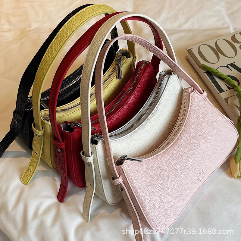 Underarm Bag Women's Bag 2025 New Niche Design High Sense Internet Celebrity Foreign Crescent Bag Shoulder Bag